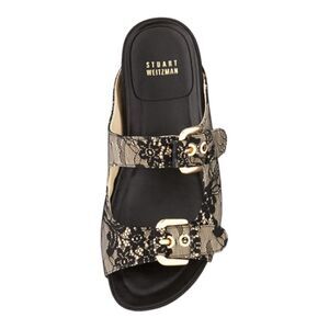 Stuart Weitzman
Freely Lace Buckled Sandal, Black